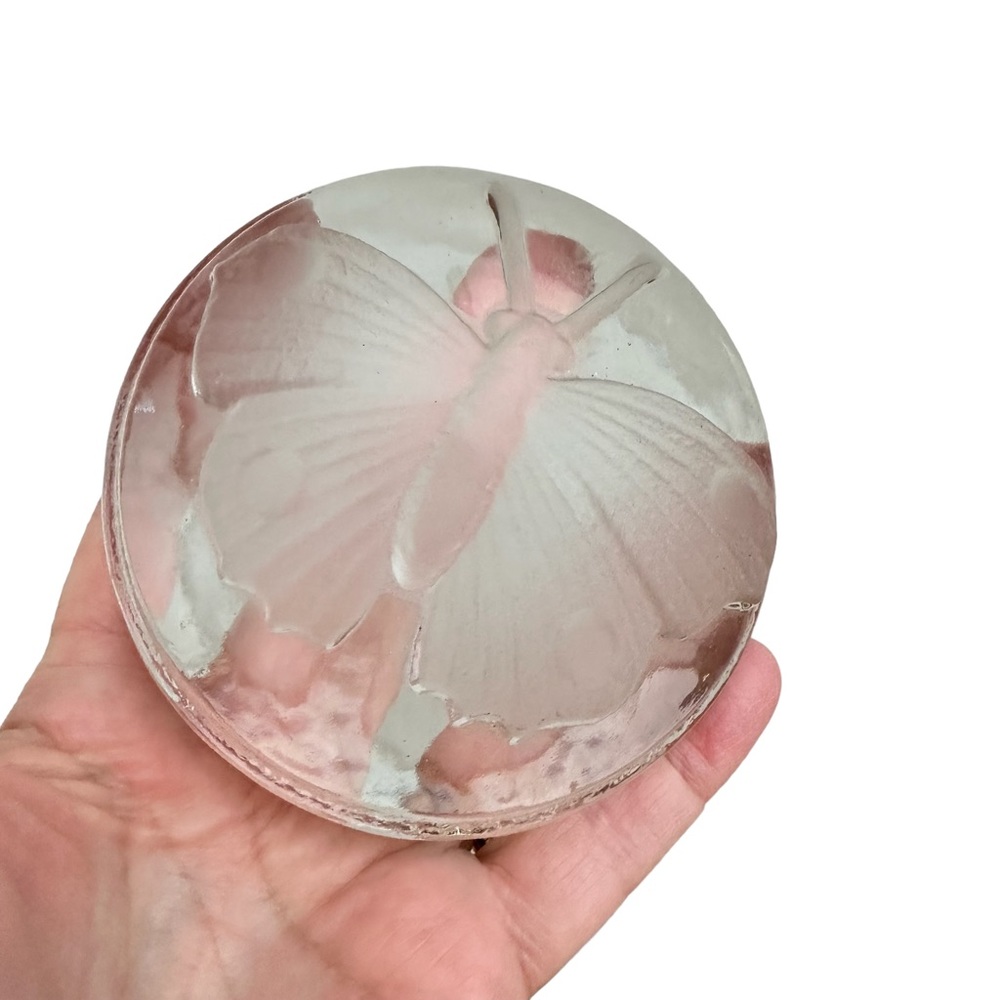 Goebel Glass Butterfly Paper Weight